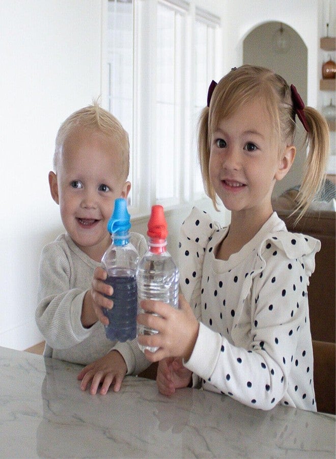 Gsycle 4PCS Water Bottle Sippy Top, No Spill Silicone Universal Bottle Spout Adapter Water Bottle Caps Topper for Toddlers Baby Adults Children - Image 2